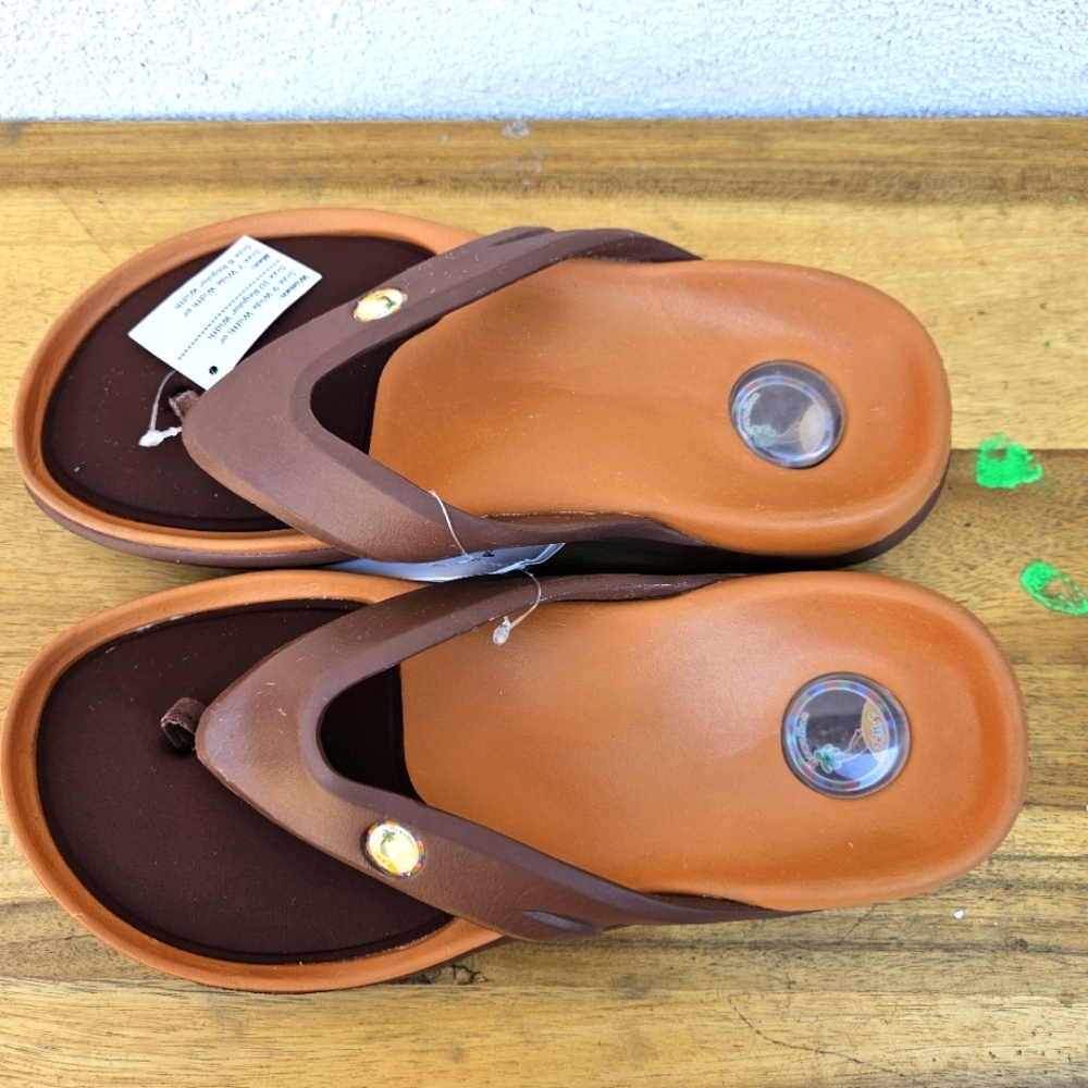 Hawaiian Jellys Ultra Comfort A'a Brown Lave Unisex  Sandal Women's Size… - Picture 7 of 16